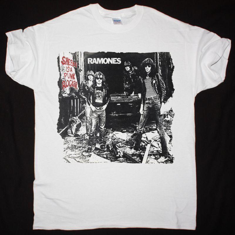 

90s Ramones Sheena Is A Punk Rocker White T-Shirt Unisex T-Shirt Graphic Tee XXXXL