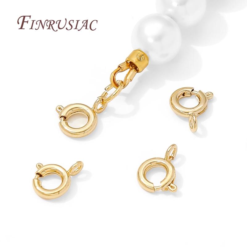 14K Gold Plated Lobster Clasp,Bracelets Clasps with Extension Chains DIY Jewelry Making Supplies,Locks For Jewelry Connectors