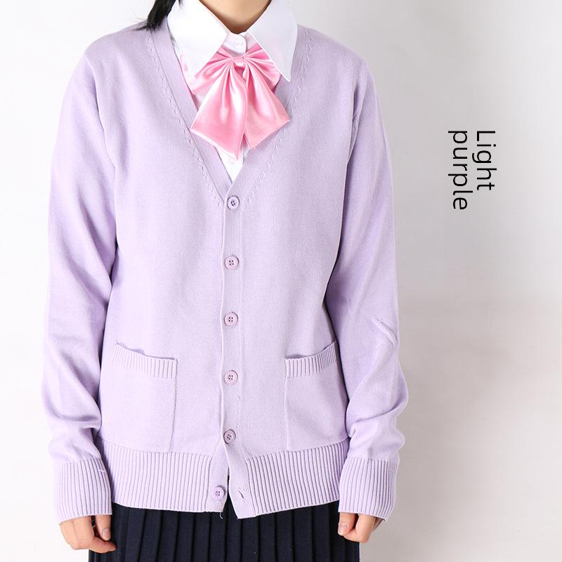 Svetr kardigan ve stylu sen pro JK pro ženy - Vysokoškolská uniforma, jaro a podzim