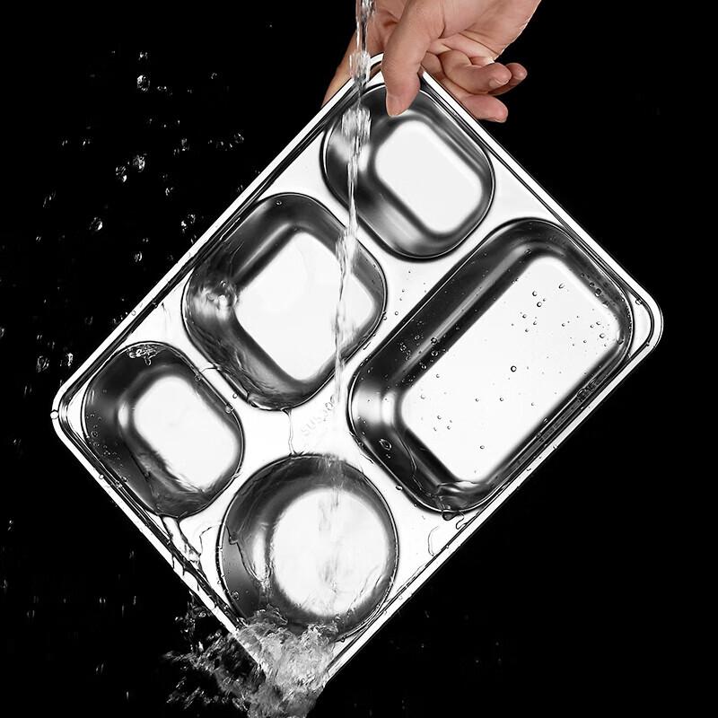 Wuhua 304 Stainless Steel Divided Lunch Box Set