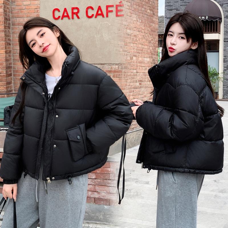 2025 new winter Korean version short slimming down cotton temperament plus-size cotton jacket women's cotton jacket