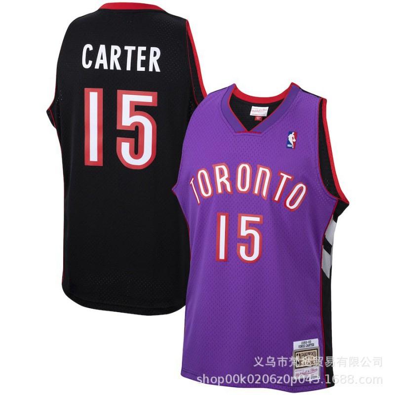 Mens Basketball Jersey Vince Carter 15 Tracy McGrady 1 Retro Stitched NBA Style Sleeveless Cotton V-Neck Sportswear