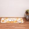 Senko Snoopy Flower 50 x 120 Character 28071 Rug, Approx. cm, Orange, Design, Non-Slip, Cute, Fluffy, Soft, Warm, Washable,
