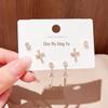 Copper-Plated Gold Cross Stud Earrings - Fashionable, High Quality & Luxurious