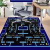 1pc Pacman Maze Adventure Carpet for Playroom Bedroom Living Room Sofa Home Decor,kids Game Area Rug Non-slip Floor Mat Y730144