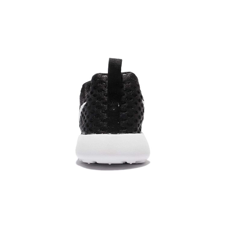 Nike Roshe One Flight Weight Round Toe Lace-Up Low Top Running Shoes Kids Sneakers Black White 819690-008