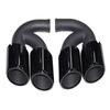 Porsche Cayenne GTS Black Quad Tailpipe Trim (11-24 Years)