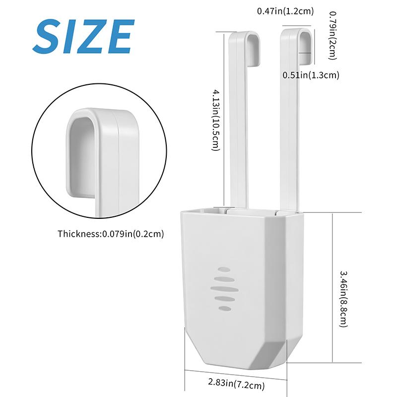 Toilet Tank Tablet Holder With Hook Prevents Residue & Pollution In Water Tank Tablet Rack Easy Install Rust-Resistant Cleaner