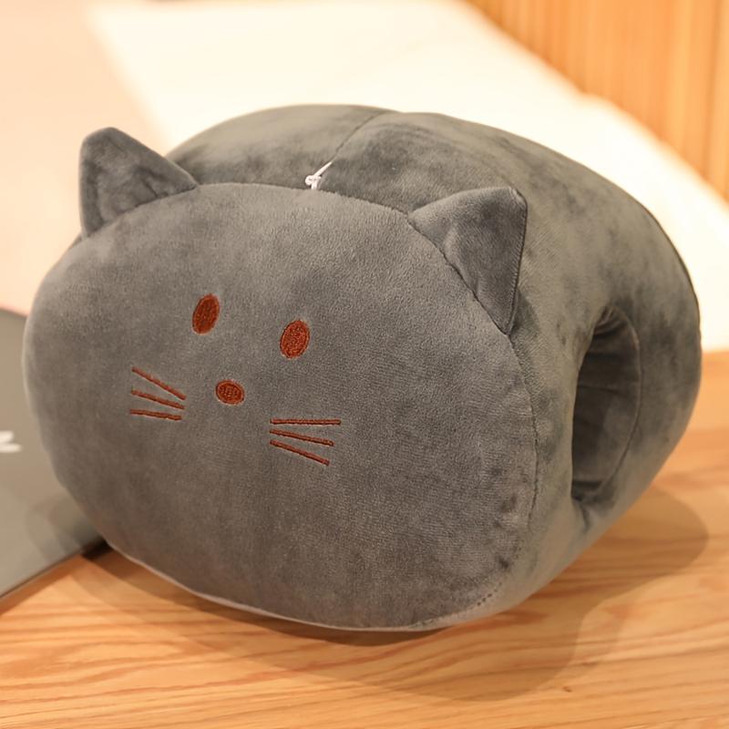 

1 шт. Ретро Аниме Геометрический узор Подушка двойного назначения Подушка для сна Только ручная стирка, Милые мультяшные животные Динозавр, Кролик, Кошка с игривыми фразами,