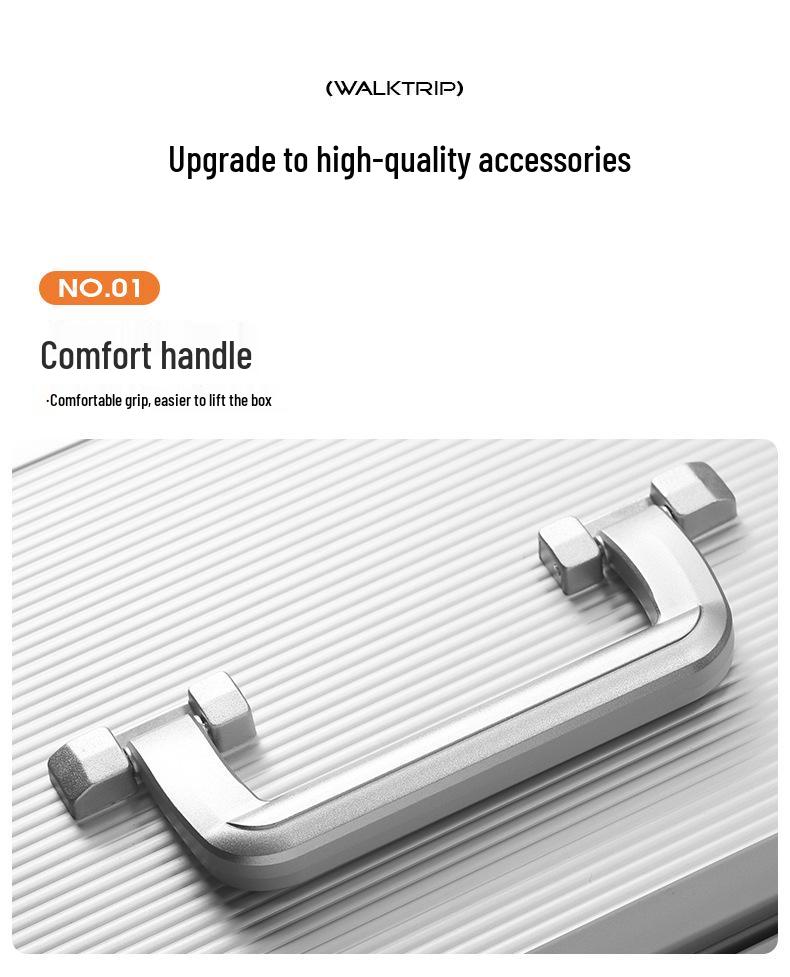 Compact Business Travel Photography Carry-on: Sturdy Aluminum Frame, Flip-top, Durable, with Telescopic Handle and Secure Password Lock.