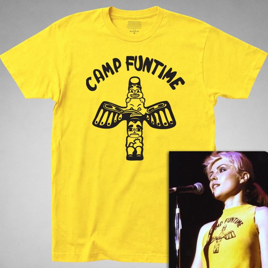 T-shirt Camp Funtime - Debbie, Harry, Deborah, biondina, anni '70, rock classico, punk