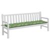 VidaXL Garden Bench Cushion Leaf Pattern 200x50x7 Cm Fabric 361656