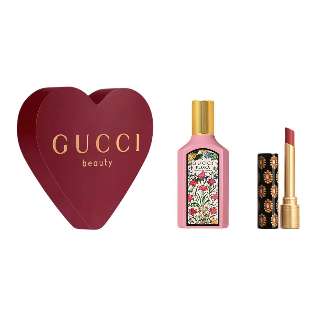 Gucci Flora Gorgeous Gardenia Eau De Parfum With Lipstick Set