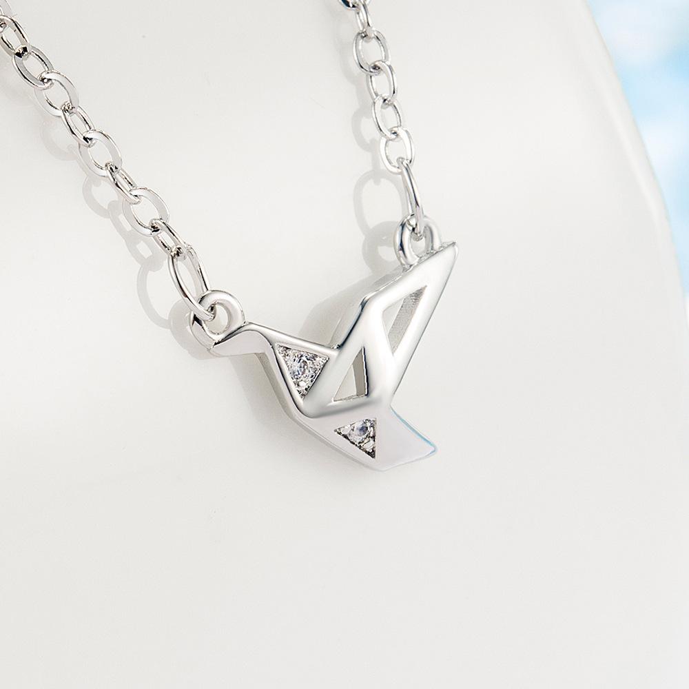 Flash Drill Collarchain Light Luxury Pendant Simple Personality and Cuteness