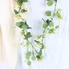 200cm Artificial Eucalyptus Lemon Garland Faux Floral Hanging Vine Rustic Greenery Wreath for Home Wedding Party Decor