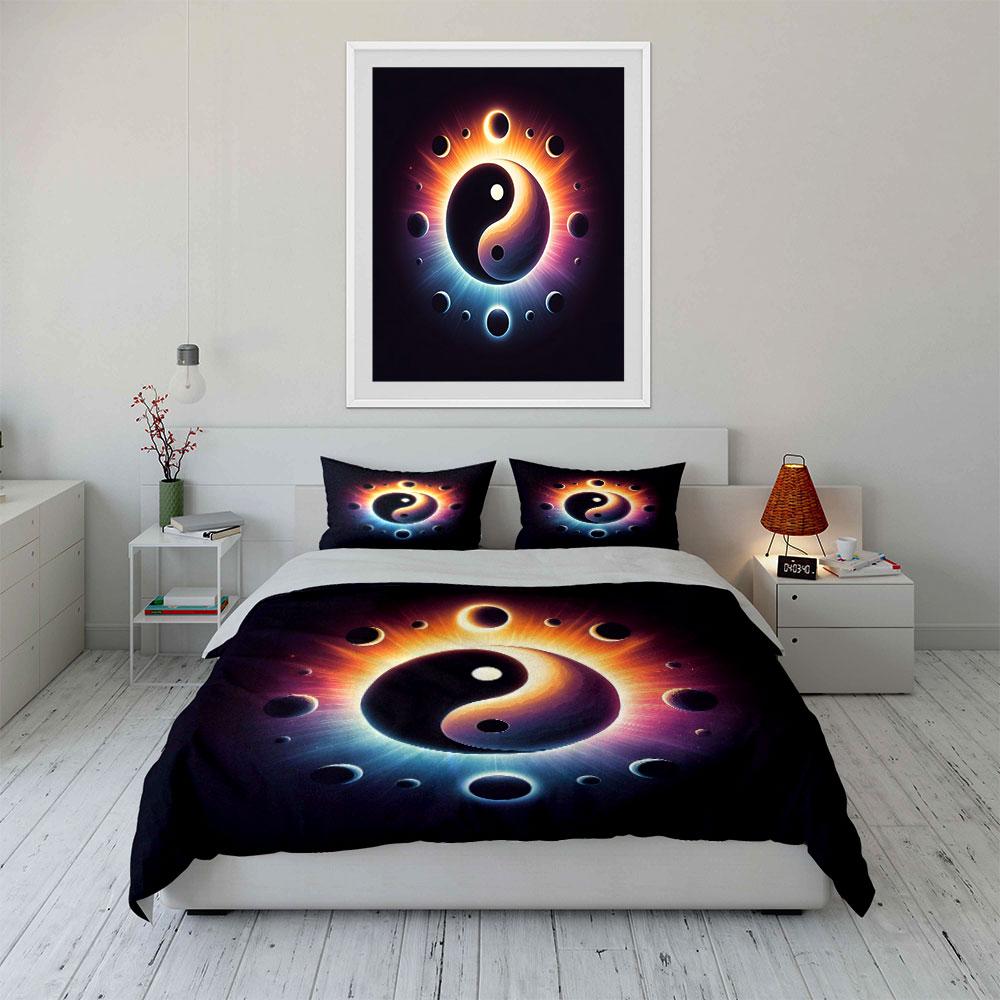 Cosmic Yin-Yang Harmony Bedding sets Duvet covers Pillowcases(1* Duvet Cover 2* Pillowcases without duvet insert)