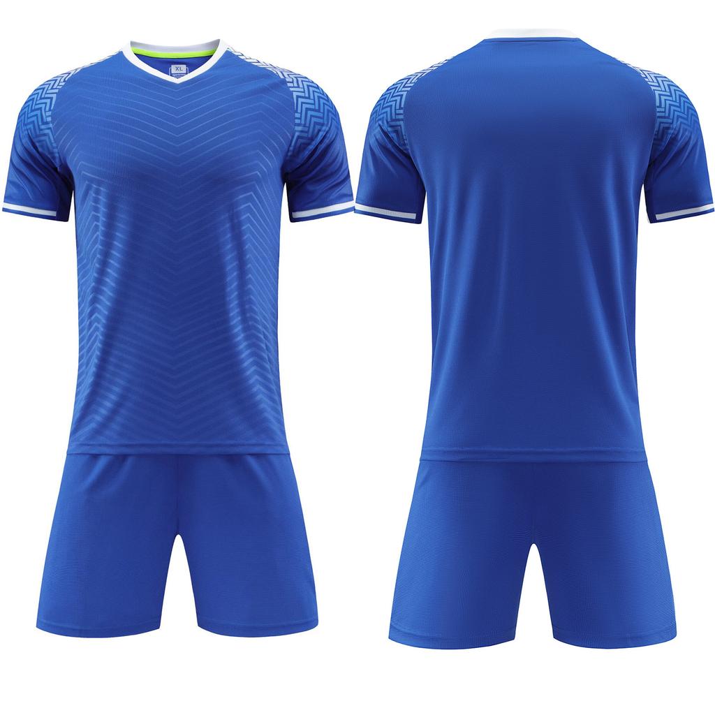 Customized children's short-sleeved football jersey suit, men's and women's training game jersey, primary and secondary school student class,  jersey