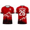 Canada Maglia Calcio T-shirt Girocollo Estiva Manica Corta Unisex Streetwear Camicie Casual Uomo Donna T-shirt Stampe Top