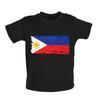 Philippines Grunge Flag - Baby Kids Boys Girls Unisex T-Shirt / Babygrow - Filipino Flags Country