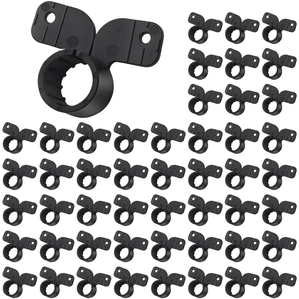 50 Pack Heavy Duty Plastic Pipe Clamp For PEX CPVC Copper Piping 1/2 3/4Inch FOR IDEAL For Water Supply And Heating Systems