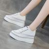 Little white shoes women's shoes 2025 new spring shoes thick-soled versatile casual muffin bottom sports leather women's shoes board shoes