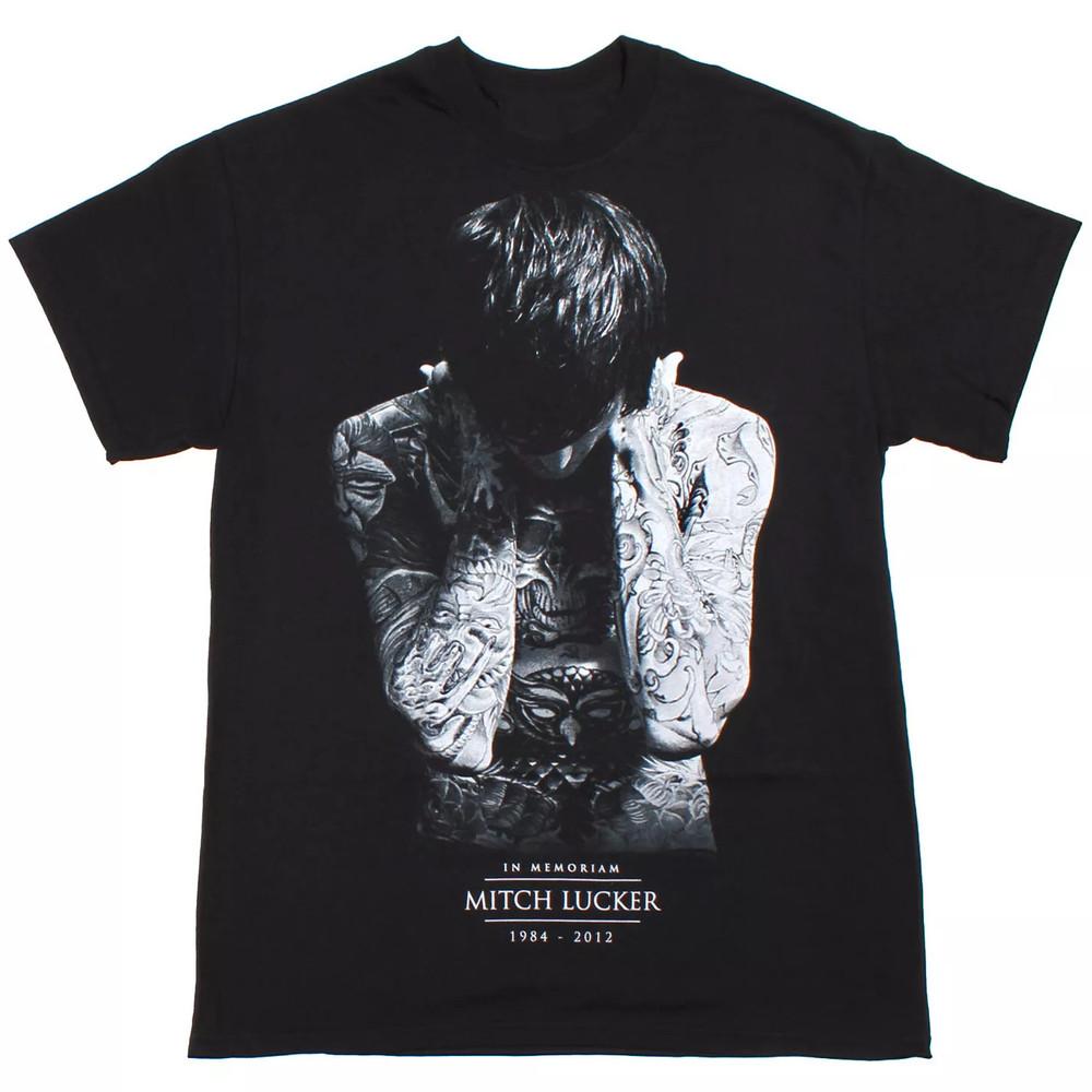 1984 2012 Mitch Lucker Thank You Shirt Short Sleeve Black Unisex S-4XL Unisex T-Shirt XL