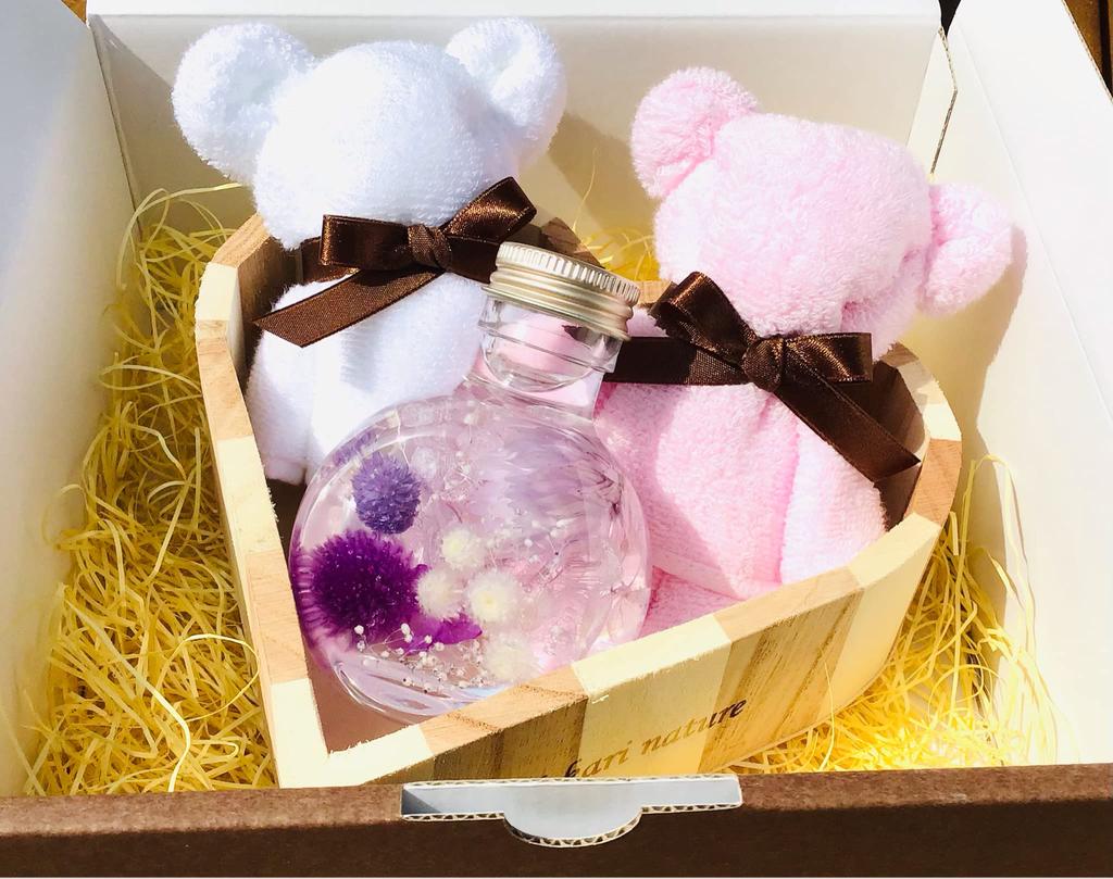 Imabari Towel Gift Herbarium Bear Imabari Towel Set Preserved Flower Rose Bear Imabari Towel Set Day Bouquet Rose Birthday Gift Anniversary 60th