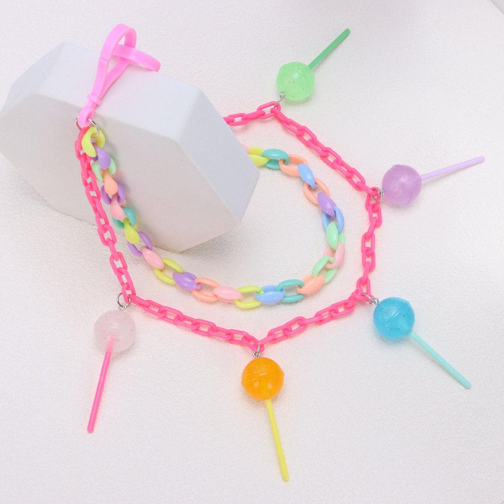 Candy Color Heart Flower Waist Chain With Lobster Clasp For Summer And Winter Fashion