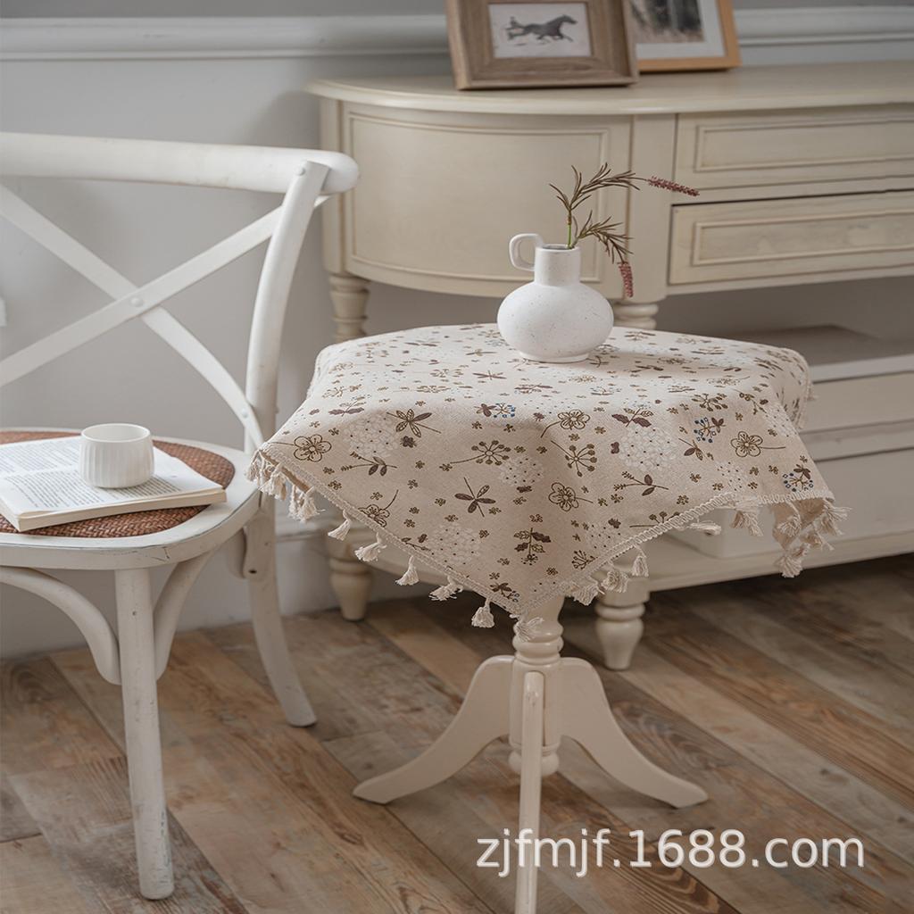 Cloth Dad For Bohemian Beige Fringed Square Dining Table Cloth Round Table Cloth Coffee Table Cover Napkin Placemat