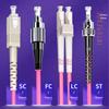 SAMZHE OM4 Armored LC-SC Fiber Optic Patch Cord