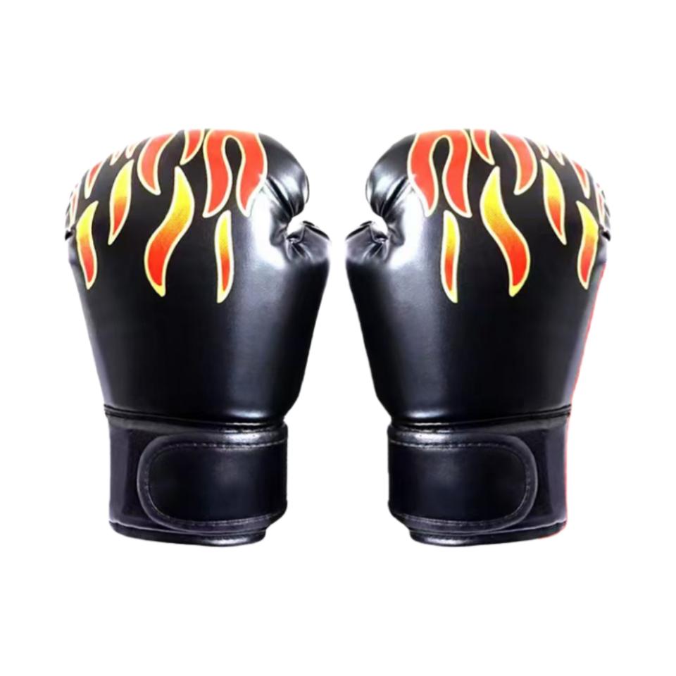 Professional Custom Logo Breathable Boxing Gloves for Kids Comfortable 8oz PE Leather Outdoor for Kickboxing Gym Use Printed