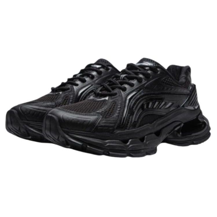 Li Ning Versatile Trendy Comfortable Slip Resistant Durable Low Top Casual Shoes Women Casual Shoes Black AZGU008-4