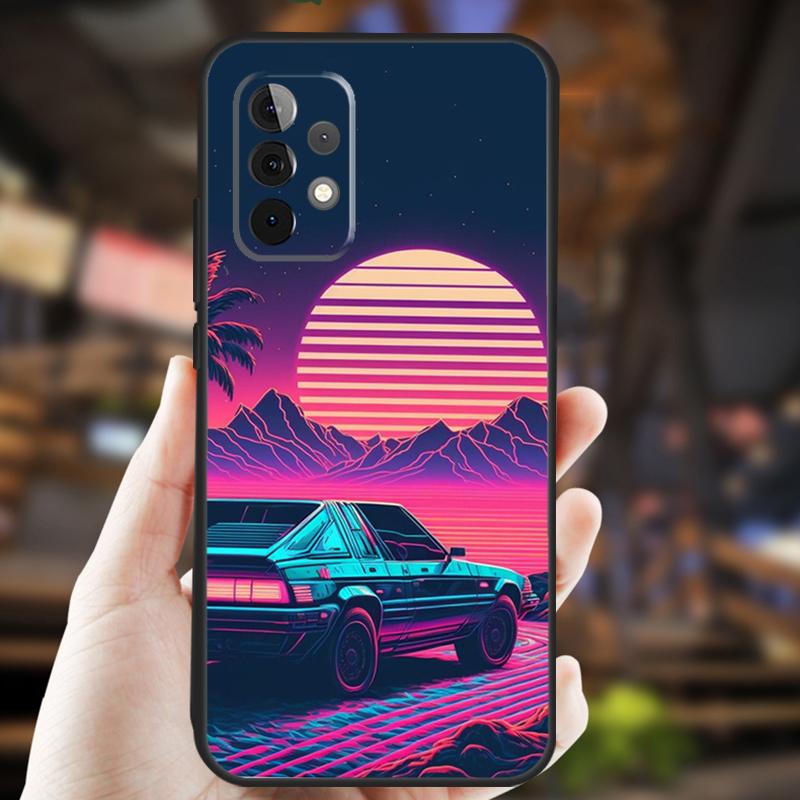 Japan JDM Sport Car Case For Samsung Galaxy A32 A56 A16 A15 A22 A52 A54 A14 A26 A36 A55 A35 A05 A06 A53 A33 A13
