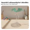 Transparent Doll Stand with Waist Clamp Clear Model Display Holder