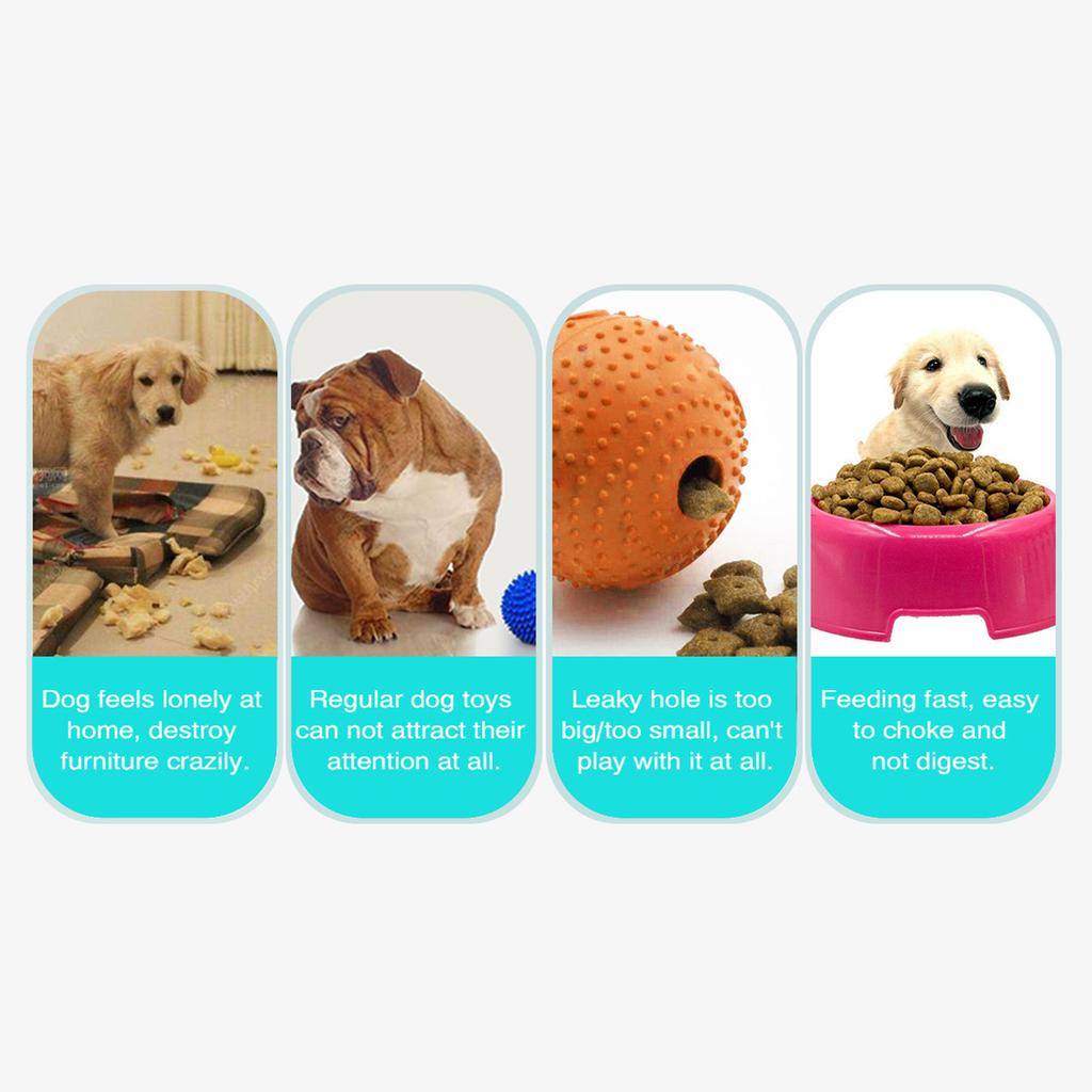 Dog Planet Interactive Toy Slow Feeder Puzzle IQ Treat Ball, Food Dispensing Chew Toys for Medium to Large Dogs