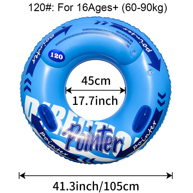 Double-layer Thickened Double-handle Swimming Rings Swimming Pool Inflatable Safety Airbags Outdoor Beach Water Sports Equipment