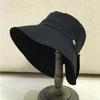 Fabric Bucket Hat Female Versatile Japanese Literary Girl Spring And Summer Visor Split Fork Bow Hat Tide