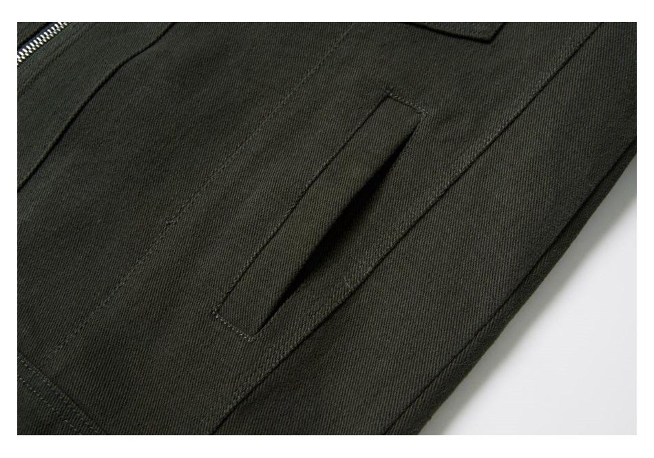 ROPUCHA Men's Retro Multi-Pocket Lapel Workwear Jacket FJ075