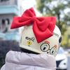 Cute Bow Helmet Modeling Motorcycle Helmet Decoration Polyester Cotton Bowknot Universal Electric Bike Vehicle Decor Girls Gift
