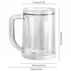 Ice Coffee Cup Freeze Beer Glasses Plastic Double Interlayer Ice Beer Cup Large-Capacity Beverage Ice Mugs Home Drinkware