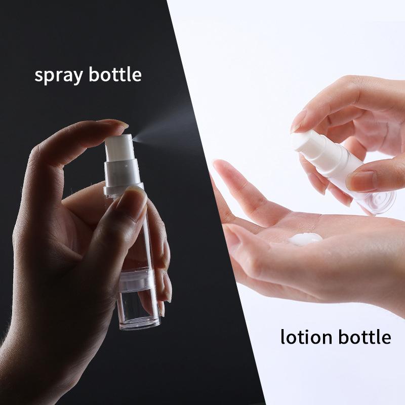 5/10/15ml Tragbare Vakuum-Pressflasche – Nachfüllbarer Mini-Sprühzerstäuber für Flüssigkeiten, Lotion, Make-up, Kosmetika und Parfüm