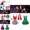 Kids Hocus Pocus Winifred Sarah Sanderson Cosplay Halloween Costume Set Perfect For Dress Up Parties!