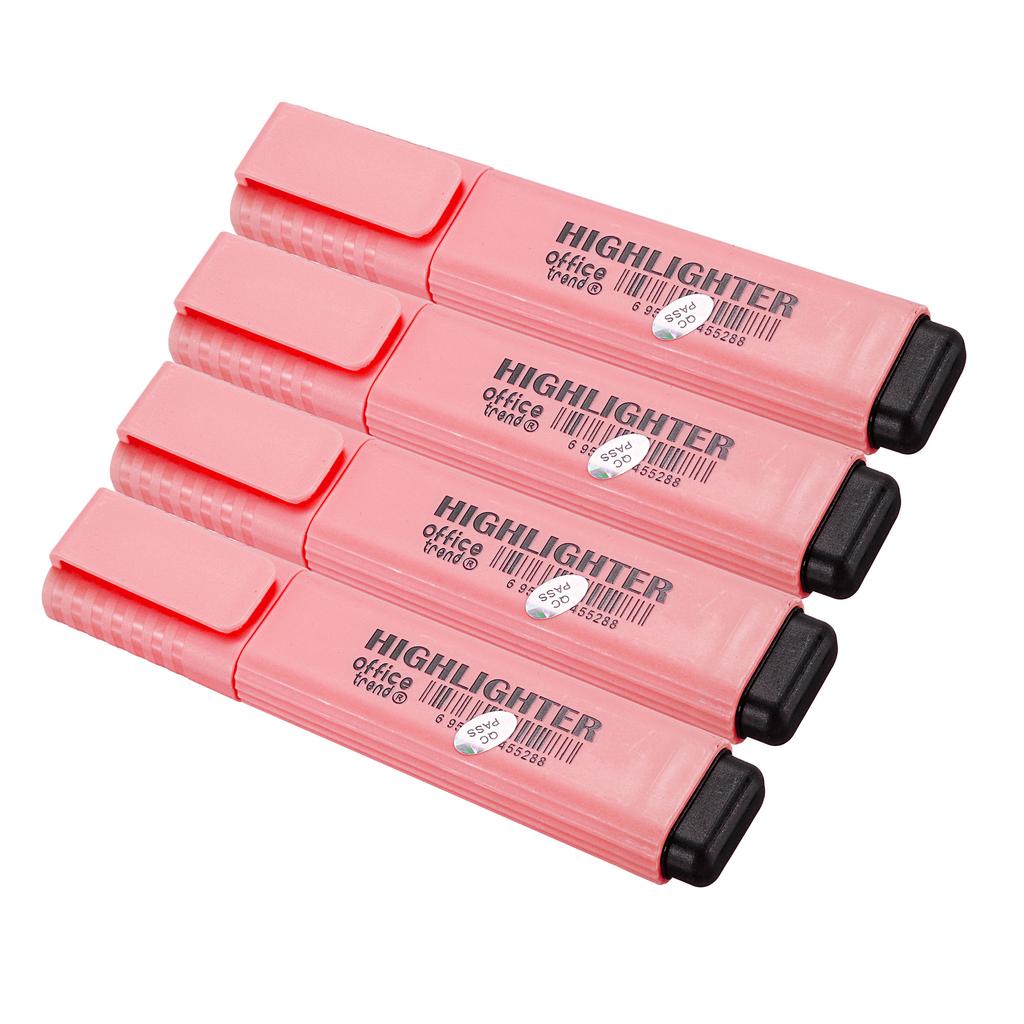 Pachet 4/6 Pixuri Highlighter Fermecătoare Uscare Rapidă Vârf Lat Marcatoare pentru Subliniere și Scris Rechizite Școlare Papetărie