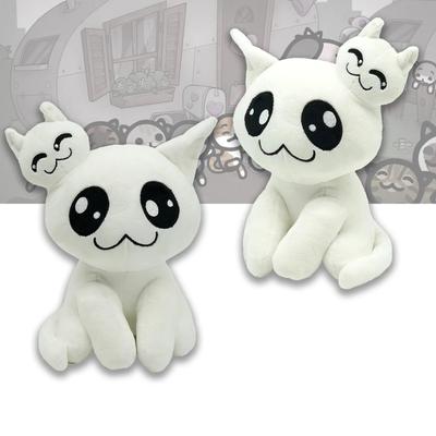 TreasuringU New Mewgenicsss Plush Toys Cartoon White Two-headed Stacy Cat Stuffed Dolls Game Plushie Kids Birthday Gifts