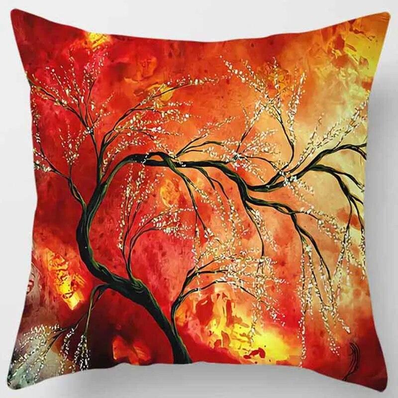 Abstract Painting Collection Design Pillowcase Home Office Decor Square