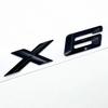 3D ABS Black Chrome Car Letters Rear Trunk Badge X6 Logo For BMW X6 Sticker Emblem X6 Lettering Accessories