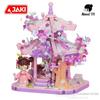 Nanci Assembling Building Blocks Wintersweet Pavilion Anime Cartoon Kawaii Model Collectible Ornament Children Holiday Gift