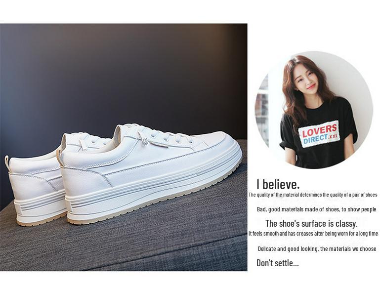 Valódi marhabőr női alkalmi cipők – 2025 tavaszi/őszi divatos fehér cipők