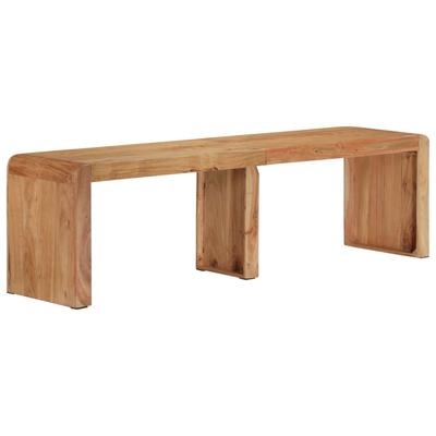 Vidaxl Bench, 160X38X45 Cm, Solid Acacia Wood