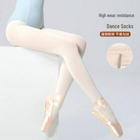 Children's Summer Thin Dance Socks: Girls' White 40D Tights & Leggings